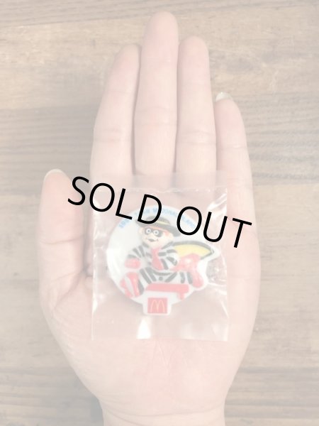 80年代　ビンテージ　マクドナルド　バッジ　ハンバーグラー　ミールトイ　雑貨