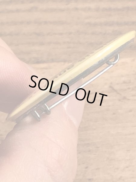 80’s　ヴィンテージ　タンリップス　缶バッチ　アドバタイジングキャラクター　Vintage　雑貨