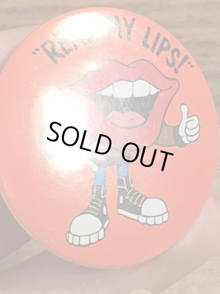 80年代　ビンテージ　タンリップス　缶バッジ　企業キャラクター　Vintage　雑貨