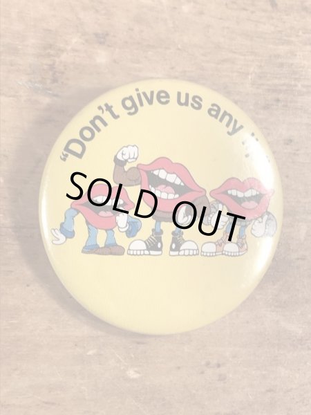 80年代　ビンテージ　タンリップス　缶バッジ　企業キャラクター　Vintage　雑貨