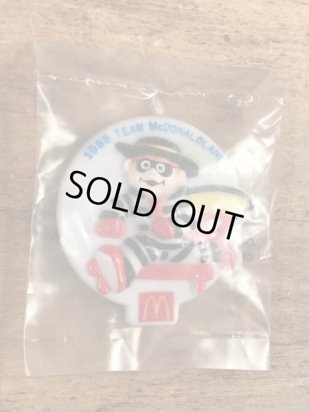 80年代　ビンテージ　マクドナルド　バッジ　ハンバーグラー　ミールトイ　雑貨