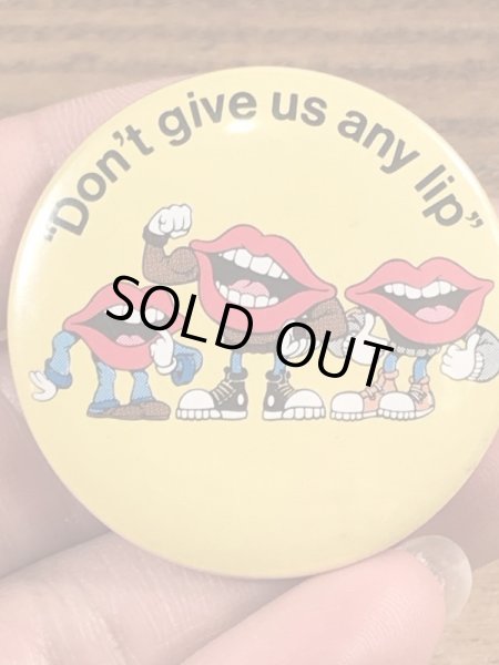 80年代　ビンテージ　タンリップス　缶バッジ　企業キャラクター　Vintage　雑貨