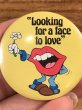 80年代　ビンテージ　缶バッジ　タンリップス　企業キャラクター　vintage　雑貨