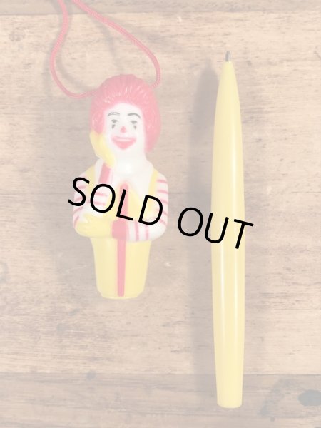 80年代　ビンテージ　マクドナルド　ロナルド　ボールペン　ミールトイ　雑貨