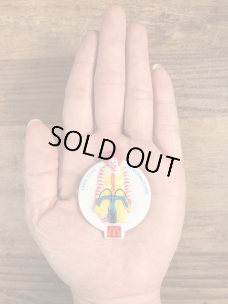 80年代　ビンテージ　マクドナルド　バッジ　ロナルド　クリップ　雑貨