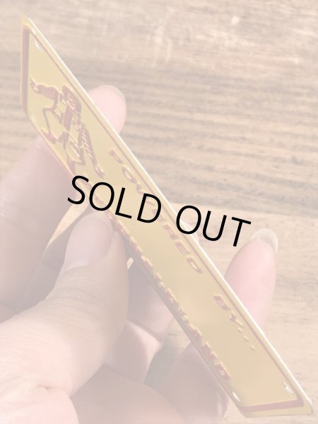 70年代　ビンテージ　マクドナルド　ライセンスプレート　ロナルド　雑貨