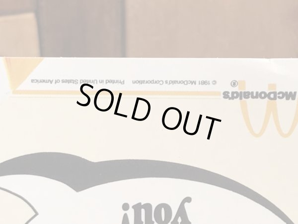 80’s　ヴィンテージ　マクドナルド　フライヤーカード　ビッグマックポリス　紙物　雑貨