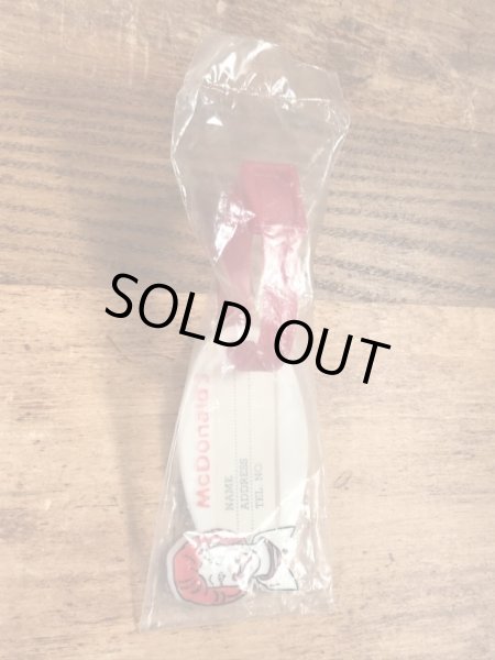 80年代　ビンテージ　マクドナルド　ネームタグ　ロナルド　雑貨