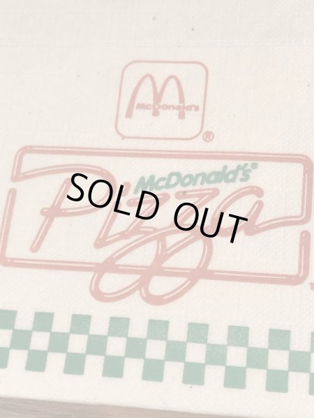 90’s　ヴィンテージ　マックピザ　ペーパーナプキン　マクドナルド　紙物　雑貨