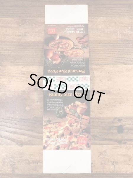 90’s　ヴィンテージ　マクドナルド　フライヤー　マックピザ　紙物　雑貨