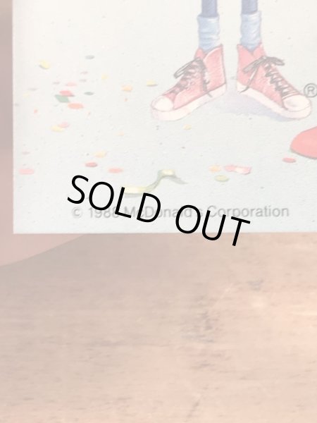 80年代　ビンテージ　マクドナルド　ポストカード　ロナルド　紙物　雑貨