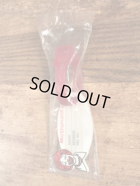 80’s　ヴィンテージ　マクドナルド　ネームタグ　ロナルド　雑貨