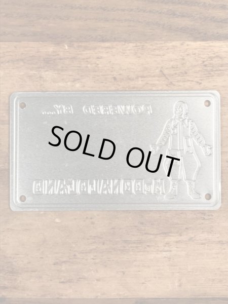 70’s　ヴィンテージ　マクドナルド　ライセンスプレート　ロナルド　雑貨