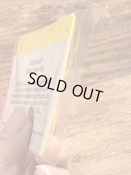 90’s　ヴィンテージ　マクドナルド　ライセンスプレート　雑貨