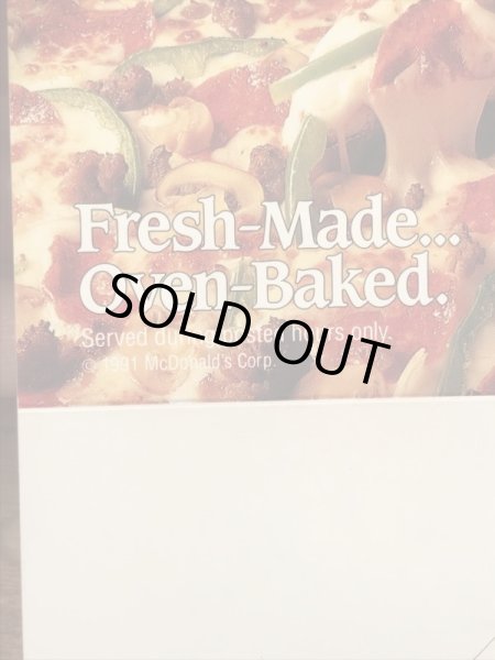 90年代　ビンテージ　マクドナルド　フライヤー　マックピザ　紙物　雑貨