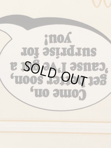 80年代　ビンテージ　マクドナルド　フライヤーカード　ロナルド　紙物　雑貨