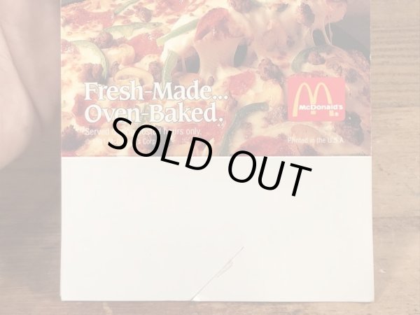 90’s　ヴィンテージ　マクドナルド　フライヤー　マックピザ　紙物　雑貨