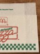 90年代　ビンテージ　マックピザ　ペーパーナプキン　マクドナルド　紙物　雑貨