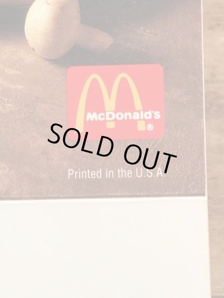 90年代　ビンテージ　マクドナルド　フライヤー　マックピザ　紙物　雑貨