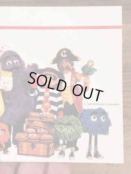 80’s　ヴィンテージ　マクドナルド　ポストカード　紙物　雑貨