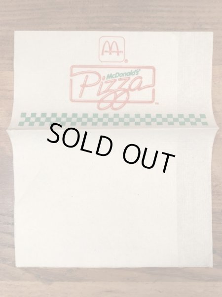 90年代　ビンテージ　マックピザ　ペーパーナプキン　マクドナルド　紙物　雑貨
