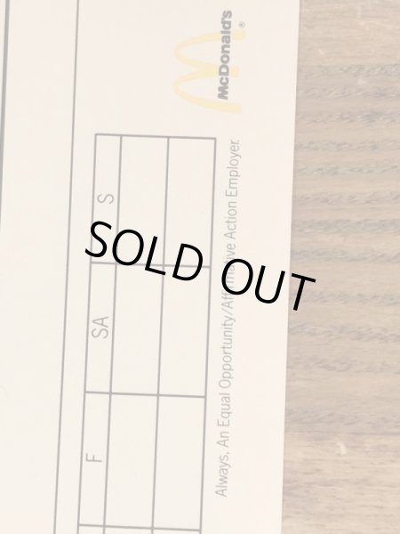 80’s　ヴィンテージ　マクドナルド　パンフレット　紙物　雑貨