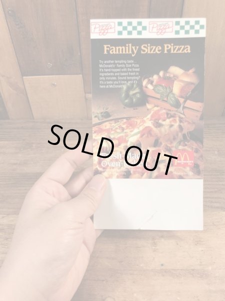 90’s　ヴィンテージ　マクドナルド　フライヤー　マックピザ　紙物　雑貨