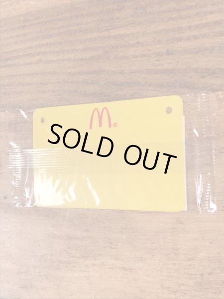 90’s　ヴィンテージ　マクドナルド　ライセンスプレート　雑貨