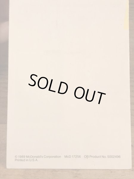 80’s　ヴィンテージ　マクドナルド　パンフレット　紙物　雑貨