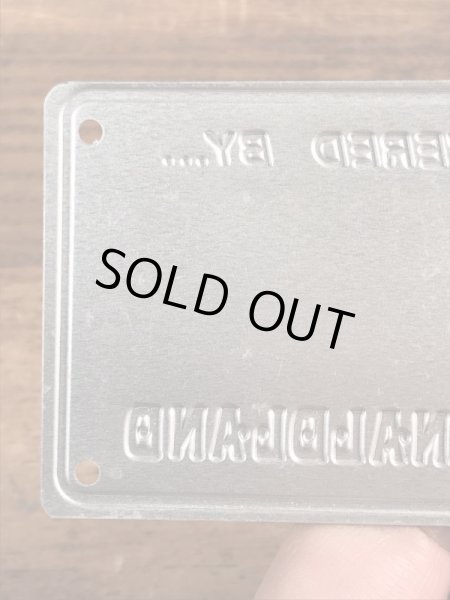 70’s　ヴィンテージ　マクドナルド　ライセンスプレート　ロナルド　雑貨