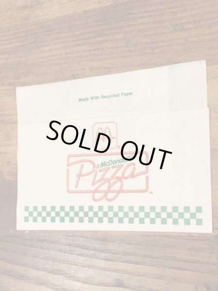 90年代　ビンテージ　マックピザ　ペーパーナプキン　マクドナルド　紙物　雑貨