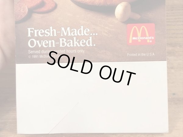 90’s　ヴィンテージ　マクドナルド　フライヤー　マックピザ　紙物　雑貨