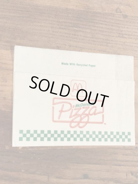 90’s　ヴィンテージ　マックピザ　ペーパーナプキン　マクドナルド　紙物　雑貨
