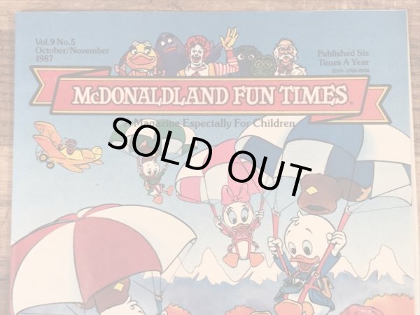 80’s　ヴィンテージ　マクドナルド　ファンタイムズ　マガジン　ロナルド