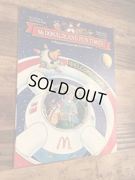 80年代　ビンテージ　マクドナルド　ファンタイムズ　マガジン　ロナルド　雑貨
