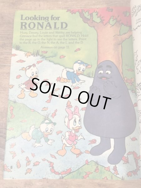 80年代　ビンテージ　マクドナルド　ファンタイムズ　フリーペーパー　雑貨