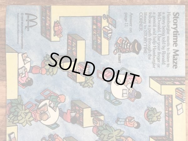 80’s　ヴィンテージ　マクドナルド　ファンタイムズ　マガジン　ロナルド　雑貨