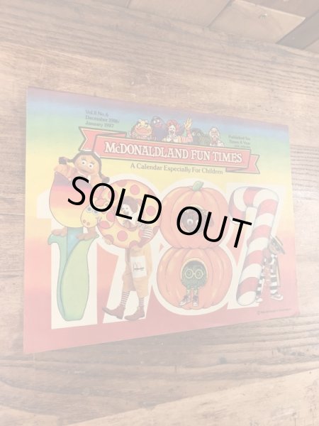 80年代　ビンテージ　マクドナルド　ファンタイムズ　フリーペーパー　ロナルド　雑貨