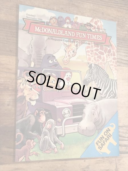 80年代　ビンテージ　マクドナルド　ファンタイムズ　フリーペーパー　ロナルド　雑貨