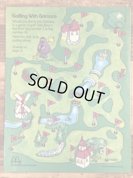 80’s　ヴィンテージ　マクドナルド　ファンタイムズ　ロナルド　フリーペーパー　雑貨