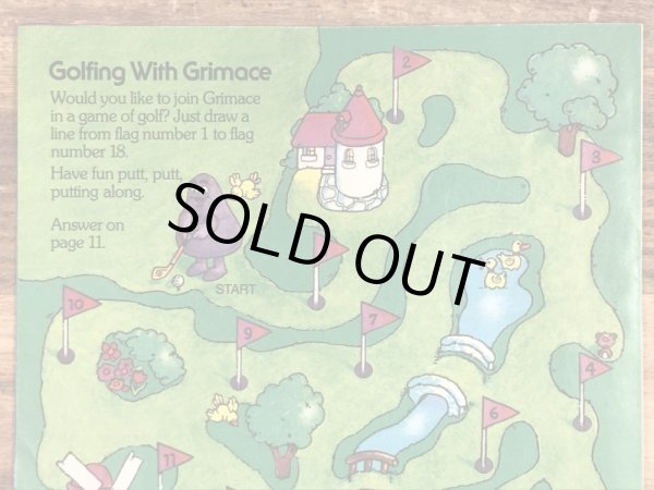 80’s　ヴィンテージ　マクドナルド　ファンタイムズ　ロナルド　フリーペーパー　雑貨