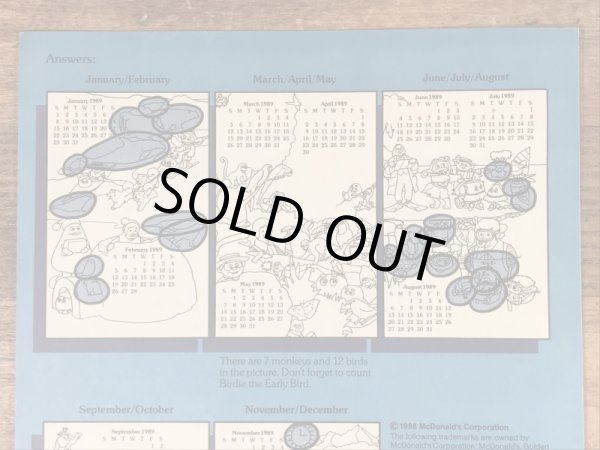 80’s　ヴィンテージ　マクドナルド　ファンタイムズ　マガジン　ハンバーグラー　雑貨