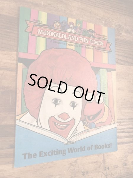 80年代　ビンテージ　マクドナルド　ファンタイムズ　フリーペーパー　ロナルド　雑貨