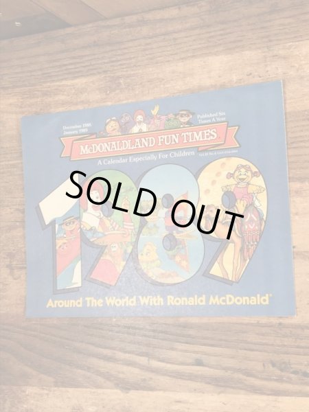 80’s　ヴィンテージ　マクドナルド　ファンタイムズ　マガジン　ハンバーグラー　雑貨