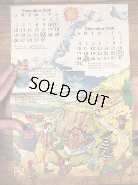 80年代　ビンテージ　マクドナルド　ファンタイムズ　フリーペーパー　ロナルド　雑貨