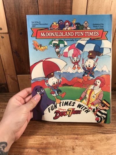 画像3: McDonaldland Fun Times “Duck Tales” Magazine　マクドナルド　ビンテージ　ファンタイムズ　フリーペーパー　80年代