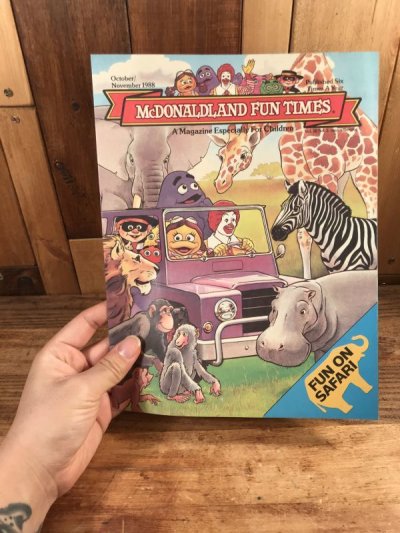 画像3: McDonaldland Fun Times “Fun On Safari” Magazine　マクドナルド　ビンテージ　ファンタイムズ　フリーペーパー　80年代