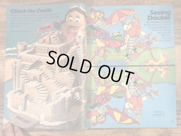 80年代　ビンテージ　マクドナルド　ファンタイムズ　フリーペーパー　ロナルド　雑貨