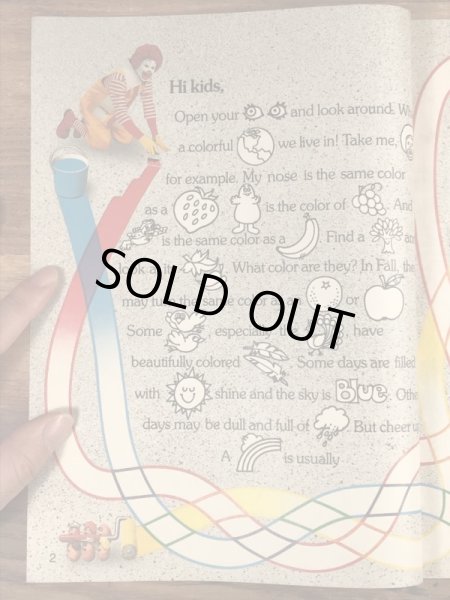 80’s　ヴィンテージ　マクドナルド　ファンタイムズ　ロナルド　フリーペーパー　雑貨