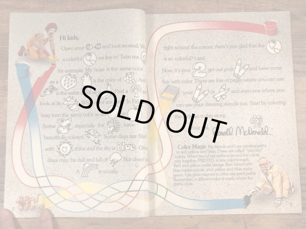 80年代　ビンテージ　マクドナルド　ファンタイムズ　ロナルド　マガジン　雑貨